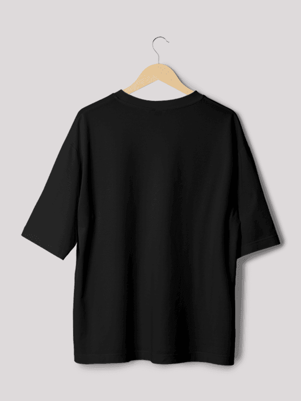 Plain Black Unisex Oversize T-shirt