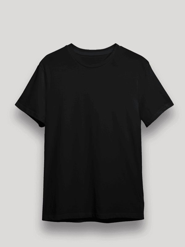 Plain Black Unisex T-shirt