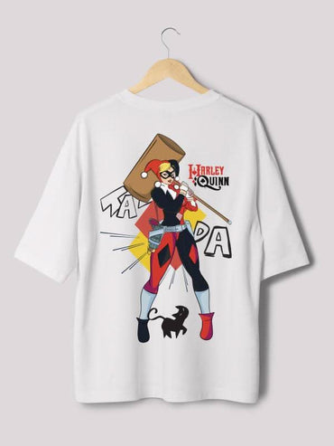 Harley Freakin Quinn DC Printed Oversized T-shirt