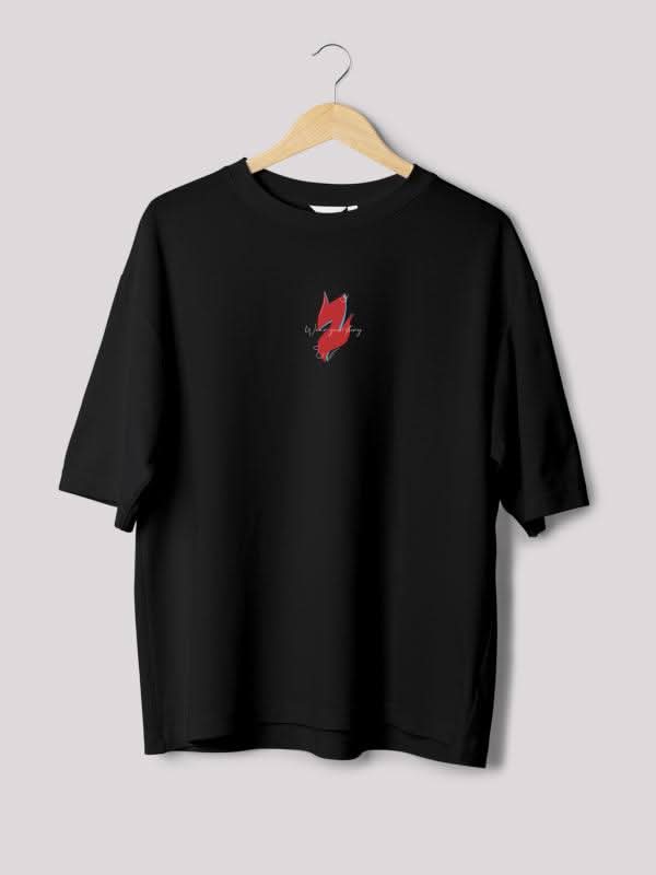Street Scribble Zlaata- Cartoon Printed Oversized T- Shirt