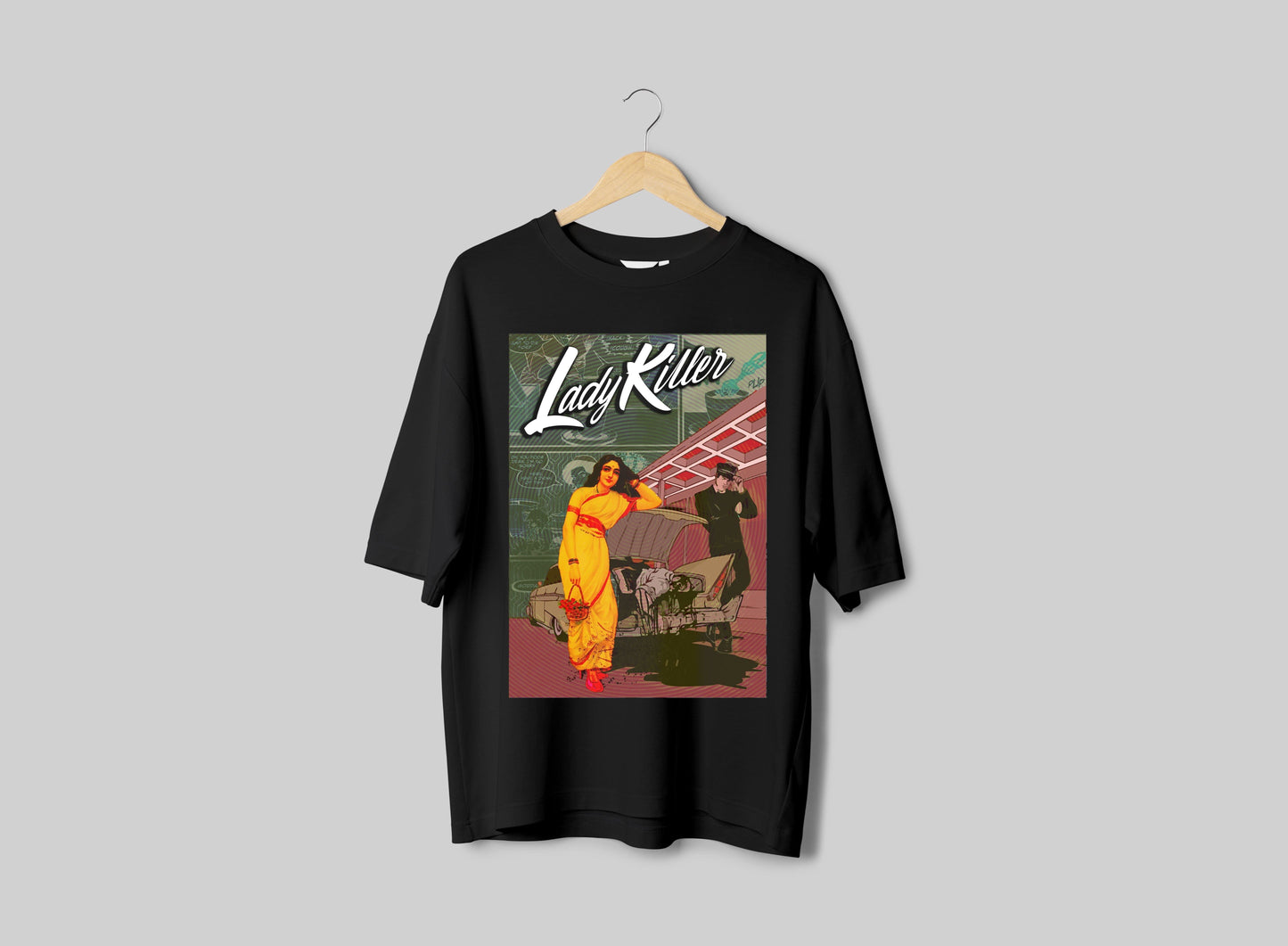 Lady Killer Black Oversized T-Shirt