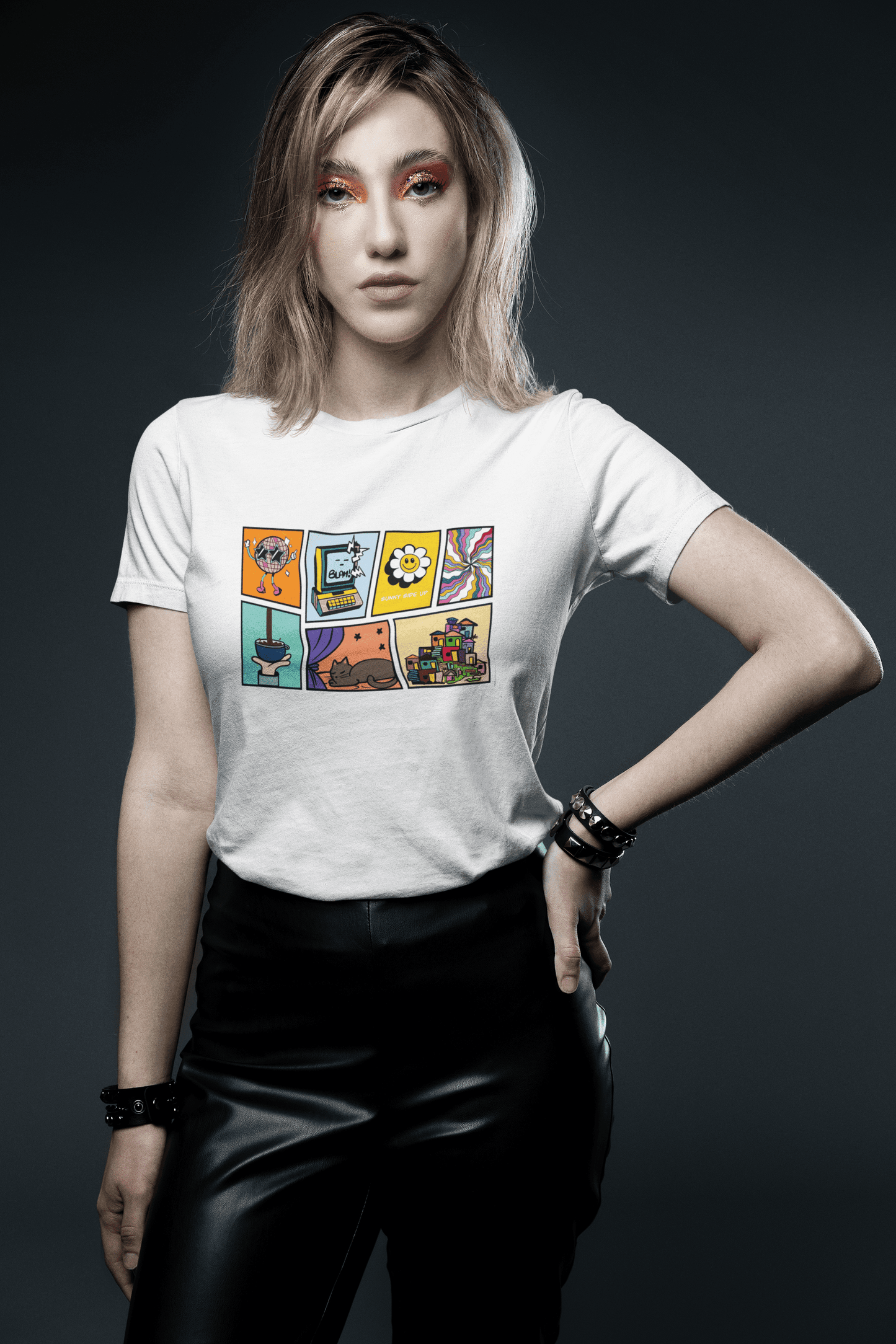 Sunny Side Up White T-Shirt