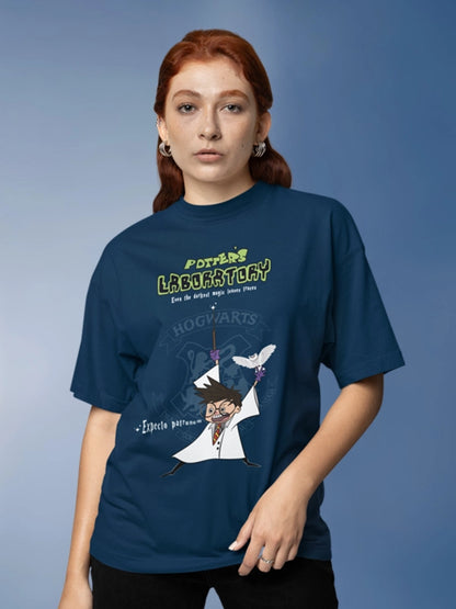 Harry Potter x Dexter's Laboratory Crossover Oversized T-shirt