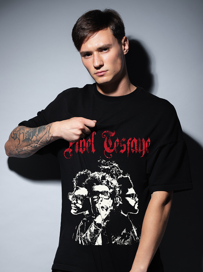 The Weekend's Abel Tesafe Black Graphic Tee