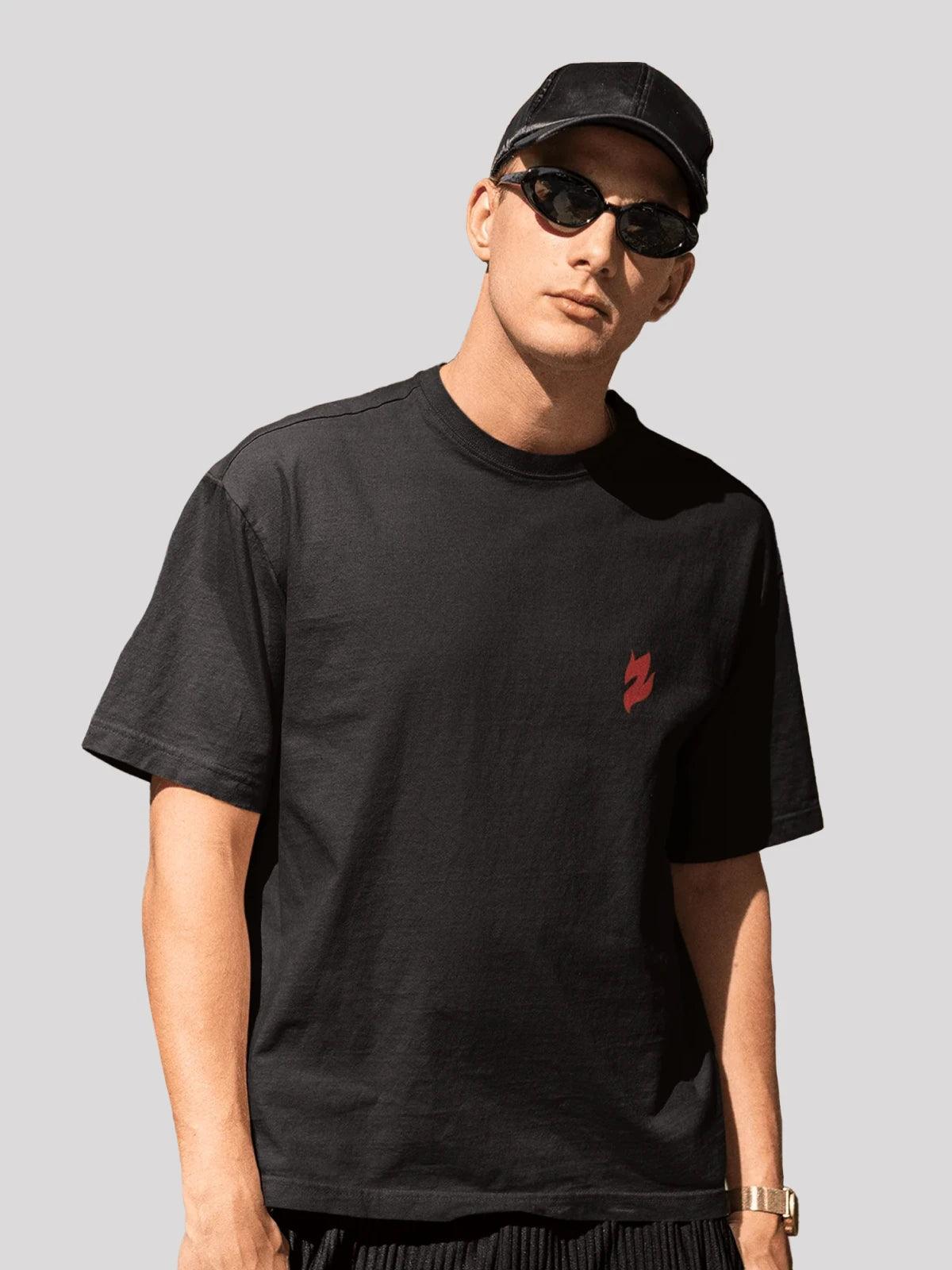 Unisex Signature Collection Oversize T- Shirt-Black