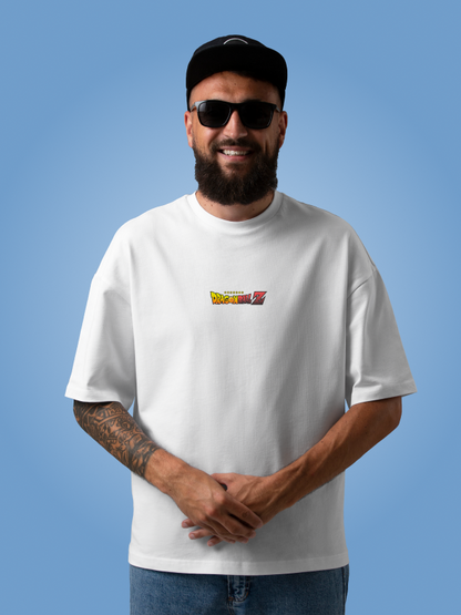 Supreme Dragon ball Z x Spiderman Crossover Oversized White T-shirt