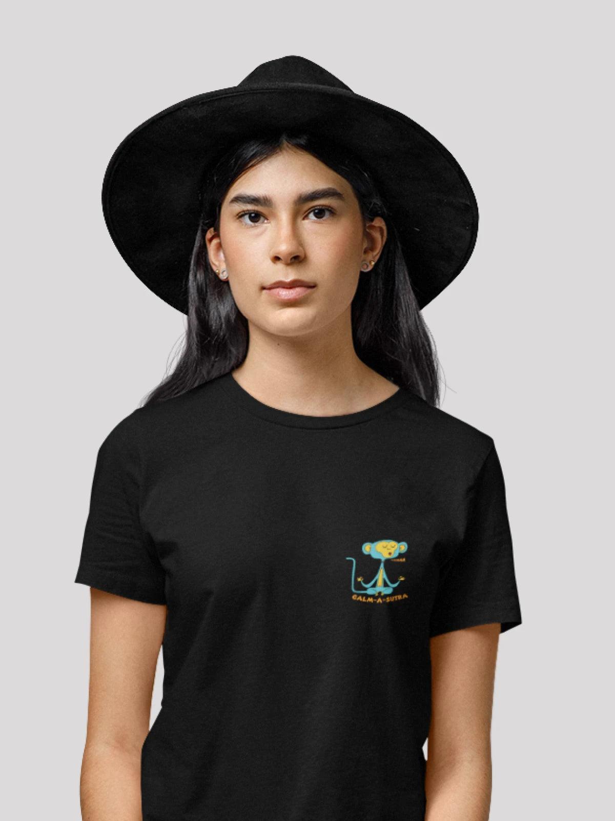 Monkey Black Unisex T-Shirt