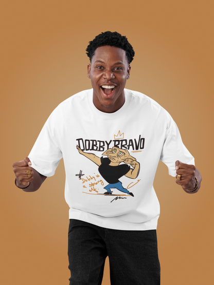 Dobby Bravo: Harry Potter X Johnny Bravo Oversized T-shirt