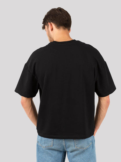Unisex black predator oversized t-shirt