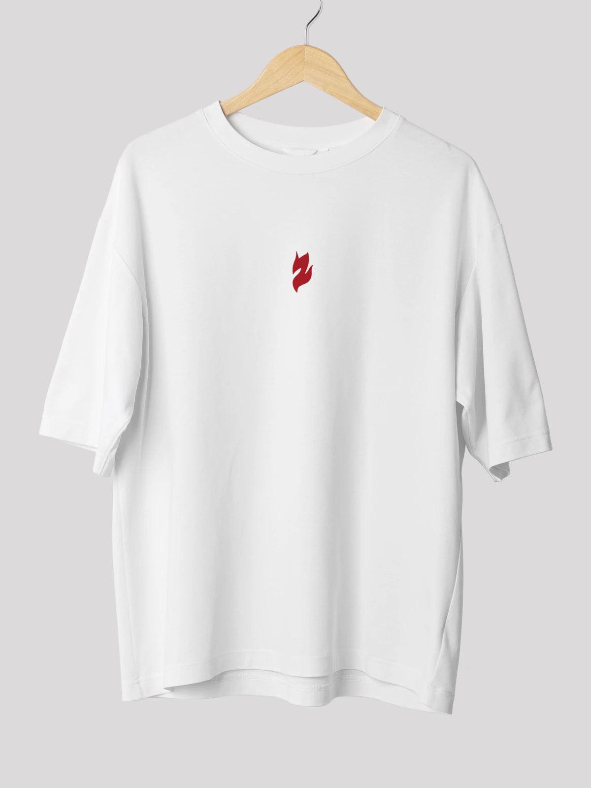 Unisex Signature collection oversize T-shirt-White