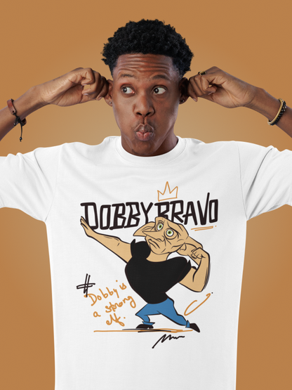 Dobby Bravo: Harry Potter X Johnny Bravo Oversized T-shirt