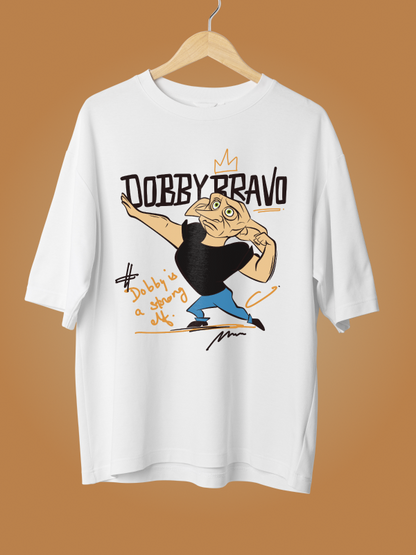 Dobby Bravo: Harry Potter X Johnny Bravo Oversized T-shirt