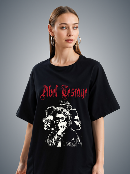 The Weekend's Abel Tesafe Black Graphic Tee