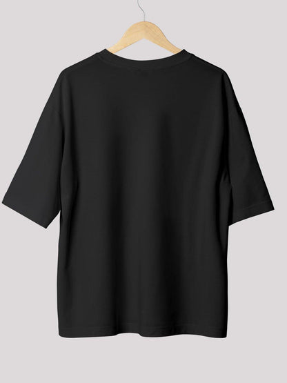 Unisex black predator oversized t-shirt