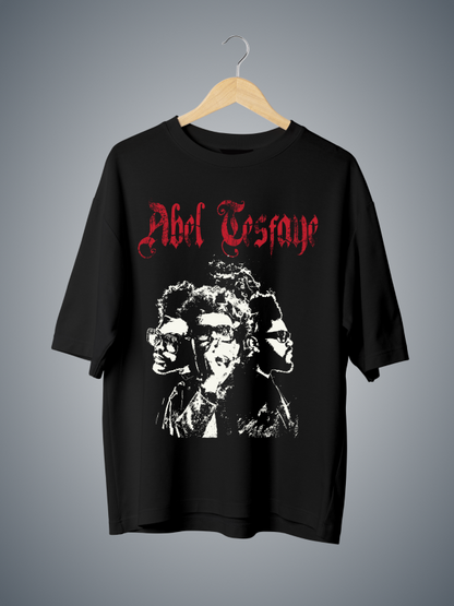 The Weekend's Abel Tesafe Black Graphic Tee