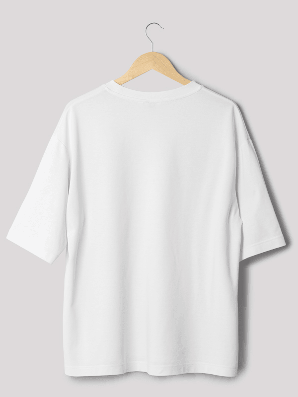 It's my day white oversized t-shirt