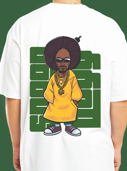 Sassy Snoop Dogg White Graphic Tee