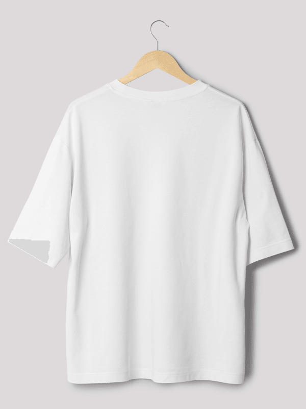 Plain White Unisex Oversized T-shirt