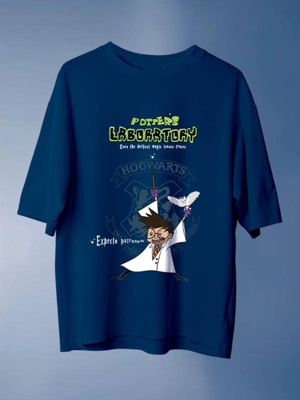 Harry Potter x Dexter's Laboratory Crossover Oversized T-shirt