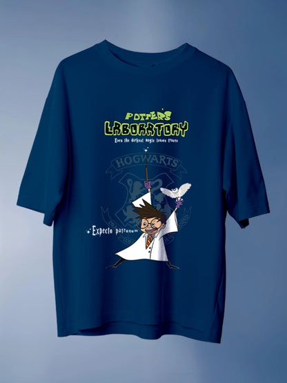 Harry Potter x Dexter's Laboratory Crossover Oversized T-shirt